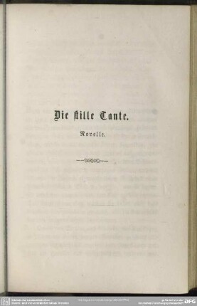 Die stille Tante