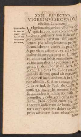Vigesimus Secundus effectus Iuramenti.