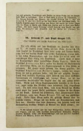 26. Heinrich IV. und Papst Gregor VII.