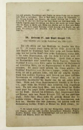 26. Heinrich IV. und Papst Gregor VII.