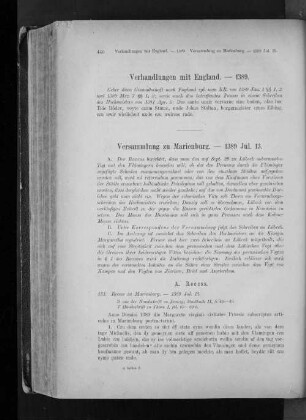 Versammlung zu Marienburg. - 1389 Jul. 13.