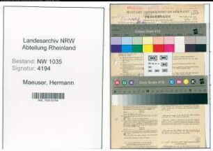 Entnazifizierung Hermann Maeuser , geb. 25.12.1899 (Bergmann)