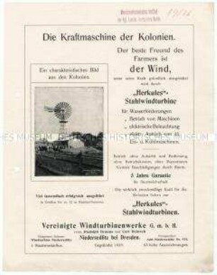 Windturbinen für elektrische Antriebe