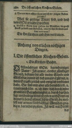 Anhang von etlichen nöthigen Dingen