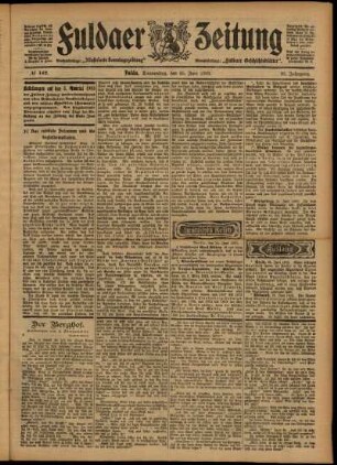 Ausgabe vom Donnerstag, den 25. Juni 1903.
