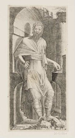Heiliger Bartholomäus, Blatt 1 der Folge "Christus, Zwölf Apostel und heiliger Paulus"