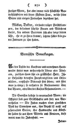 Vermischte Bemerkungen