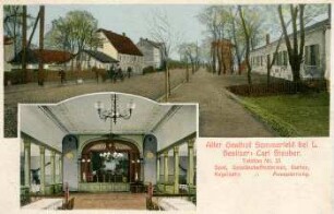 Alter Gasthof Sommerfeld bei L.: Saal, Gesellschaftszimmer, Garten, Kegelbahn, Ausspannung