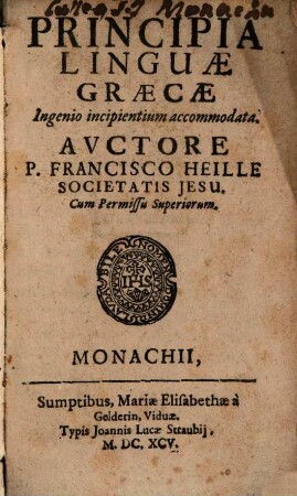 Principia linguae Graecae