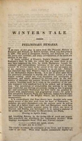 The dramatic works of William Shakspeare, 4. Winter's tale. Comedy of errors. Macbeth. King John