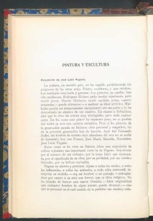 Pintura y escultura : Exposición de José León Pagano