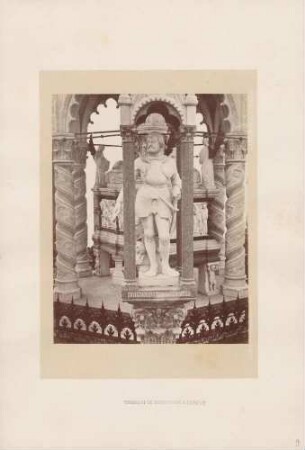 Detailansicht (Ernst der Bekenner, Herzog zu Braunschweig-Lüneburg) des Brunswick-Monuments (Denkmal Herzog Karls II. von Braunschweig) in Genf