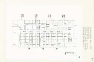 Gesamtschule, Berlin-Kreuzberg (Diplomarbeit bei Bernhard Hermkes): Grundriss Obergeschoss + 4.50, 1:200