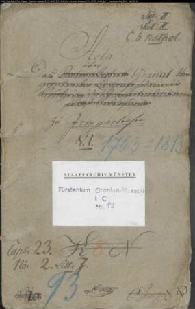 Vikariat bei der katholischen Pfarrei zu Irmgarteichen