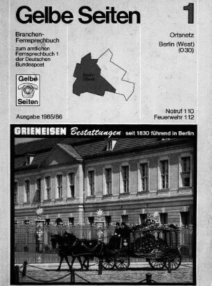 1985/1986: Gelbe Seiten