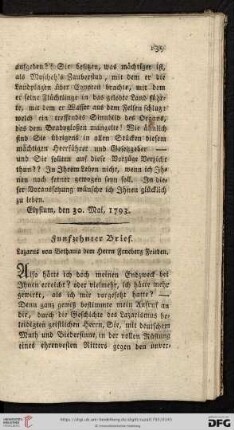Funfzehnter Brief