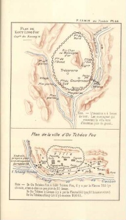 Plan de Kouy-Ling-Fou. Plan de la ville d'Ou Tchéou Fou