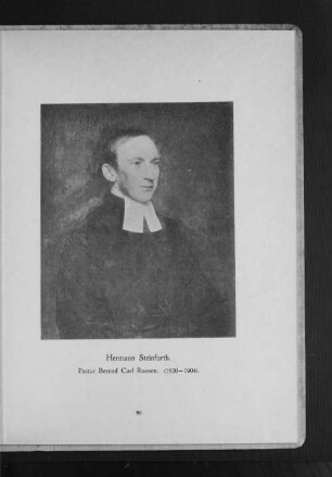Pastor Berend Carl Roosen. (1820 - 1904)