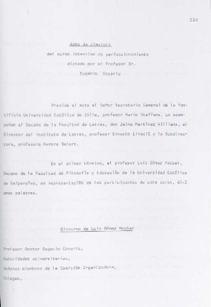220-223, Discurso de Luis Gómez Macker