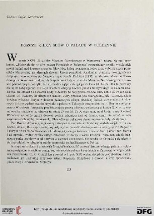 28: Jeszcze kilka słów o pałacu w Tulczynie