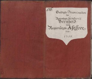 Ernennung des Amtmanns Heidt zum Rat