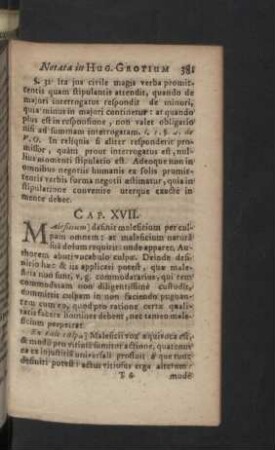 Cap. XVII. - XXVI.