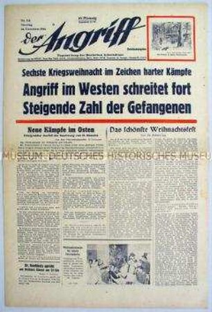 Tageszeitung "Der Angriff" zur Offensive der Wehrmacht an der Westfront