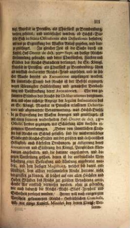 Pro Memoria. Se. Königl. Majestät in Preussen haben auf die überzeugendste Art und mit denen stärkesten und untrüglichsten Beweißthümern aller Welt bereits vor Augen geleget, wie Sie sehr gewünschet, und äusserst beflissen gewesen, Ruhe und Friede ... zu erhalten ...