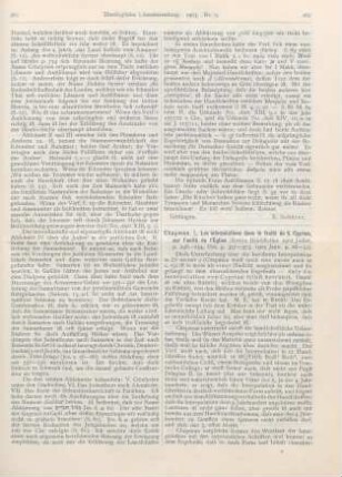 262-263 [Rezension] Chapman, J., Les interpolations dans le traité de S. Cyprien, sur l‘unité de l‘Église