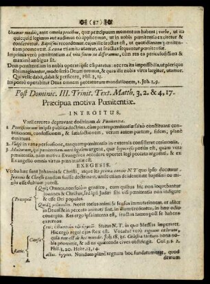 Post Dominic. III. Trinit. Text.