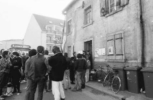 Freiburg im Breisgau: Räumung eines Hauses in der Adelhauserstraße