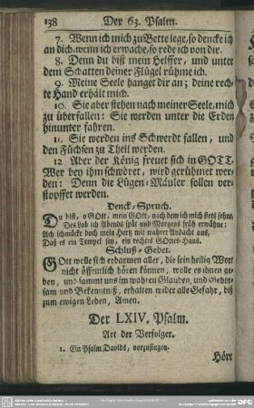 Der LXIV. Psalm : Art der Verfolger