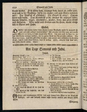 1240-1243, Inhalt; Eingang; Evangelium