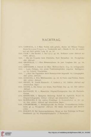 Nachtrag (Nr. 2579 -2755)