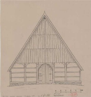 Kohlstädt (Kreis Detmold): Hof Kuhlmeier. Haupthaus (Südwestansicht)