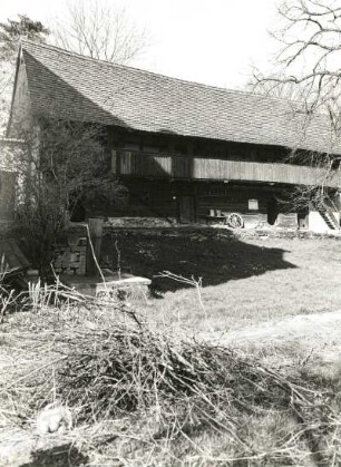 Blankenhain (Kreis Werdau), Nischwitzer Straße 2. Pfarrgehöft. Stallgebäude (1601/1700)