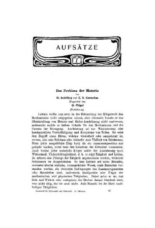 Das Problem der Materie : (Fortsetzung)