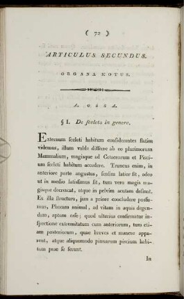 Articulus secundus. Organa motus