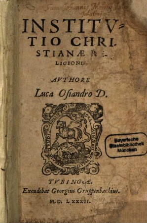 Institutio Christianae Religionis