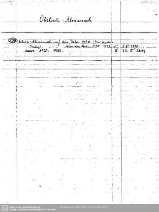 Obelisk-Almanach