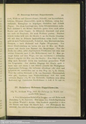 IV. Hainsberg-Rabenau-Dippoldiswalde