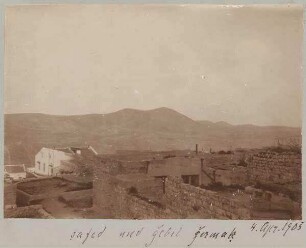 4. April 1905 safed und gebel [djebel, dschebel] germak [dschermak, djermak] [Gebel germaq (Hochfläche/Gebirge)]