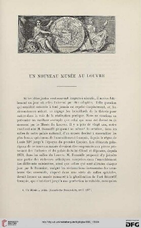 3. Pér. 15.1896: Un nouveau musée au Louvre