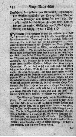 Fortsetzung der Historie von Grönland.