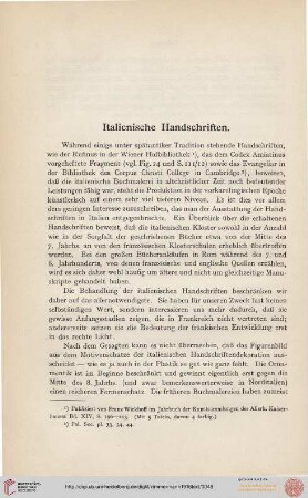 Italienische Handschriften