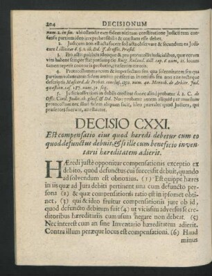 Decisio CXXI. - CXXX.