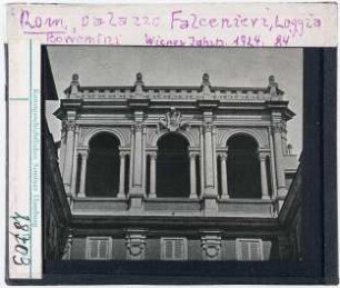 Rom: Palazzo Falconierei, Loggia. Borromini