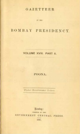 Vol. 18, Pt. 2: Poona
