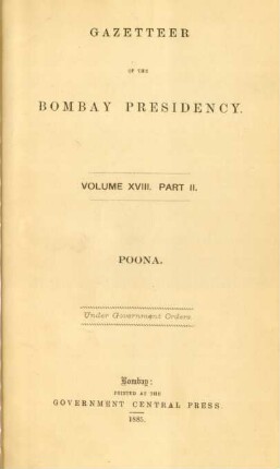 Vol. 18, Pt. 2: Poona