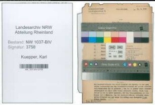 Entnazifizierung Karl Kuepper , geb. 24.04.1916 (Kaufm.Angestellter)